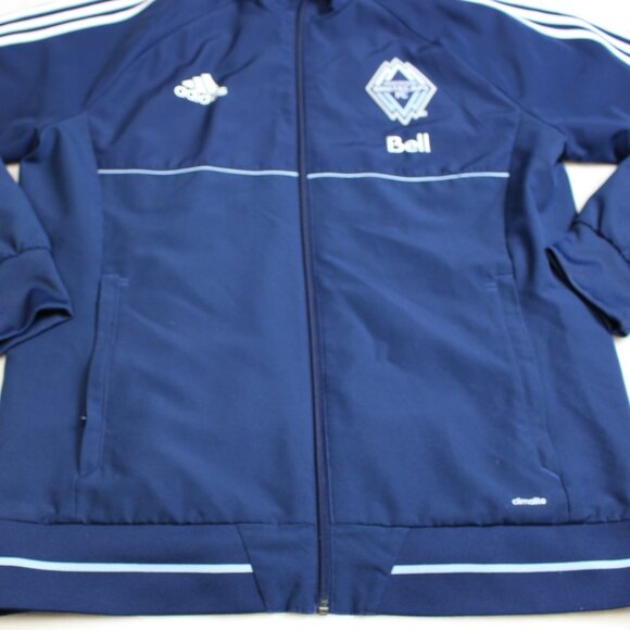 Adidas Vancouver Whitecaps Soccer MLS Club Zip Jacket Mens Large - Picture 6 of 8